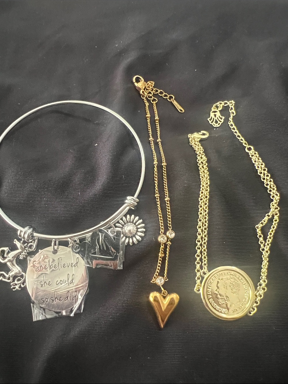 Gold Heart Pendant Necklace - Gold Layered Women’s Jewelry